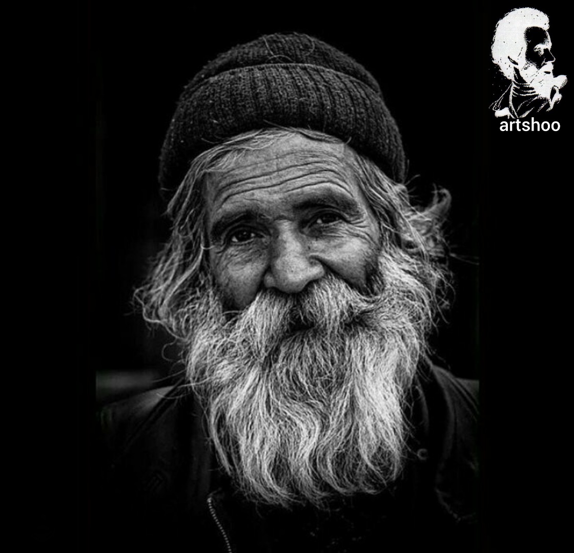 مدل پرتره سیاه قلم